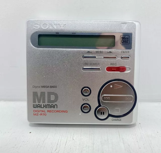 Sony MZR70 Portable MD Minidisc Recorder/Player - Silver (MZ-R70DPC/5)
