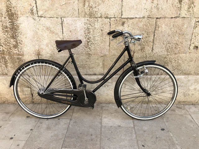Anni 30 Bici Bianchi Vintage Donna BICICLETTA FRENI A Bacchetta Da