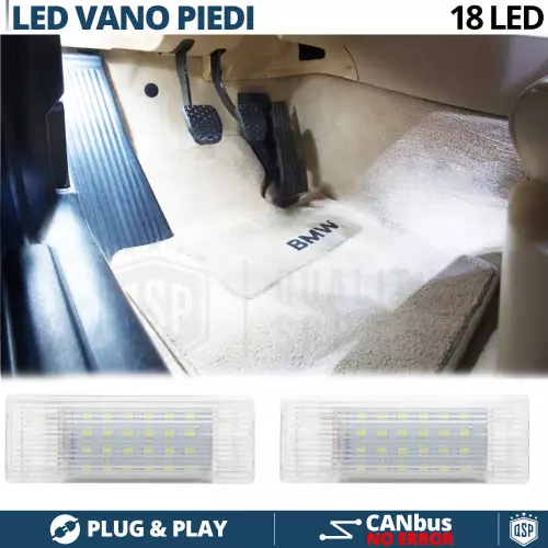2 Luci LED Vano Piedi Per BMW Serie 4 F32 F33 F36 LED Interni Bianchi CANbus
