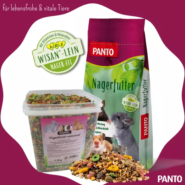 Nagerfutter Zwergkaninchenfutter Meerschweinchenfutter Früchte Pellets, PANTO