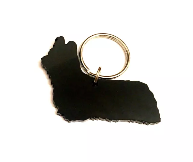 Skye Terrier Dog Keyring Keychain Bag Charm Gift In Black