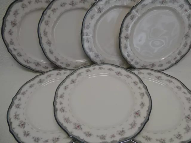 Noritake Ivory China Traviata 7327 (7) 7" Bread & Butter Plates Excellent