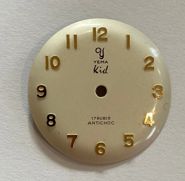 Cadran De Montre Yema Automatic – 30,67 Mm, Pièce Détachée Vintage