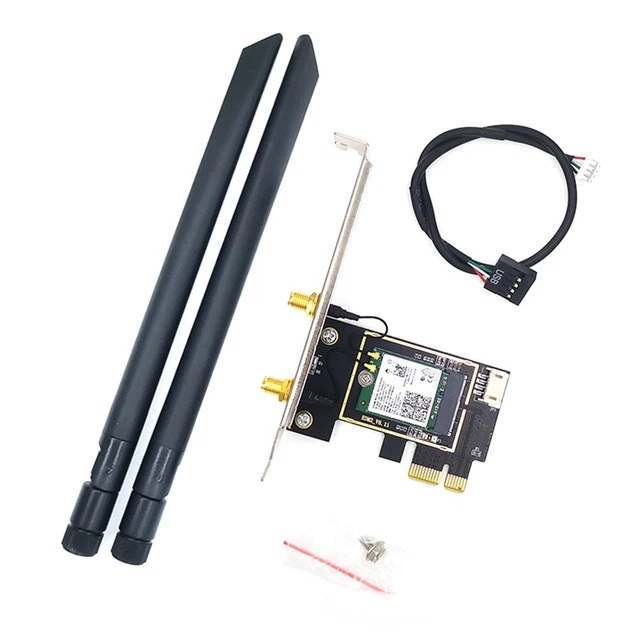 5473Mbps WiFi 6E Intel AX210 Bluetooth 5.3 M.2 2230 Key E Placa De Rede 2.4G/5Ghz/6Ghz Adaptador