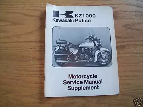 Kawasaki Kz1000Police 99963-0013 Manual Supplement Used 1 Quantity Free Shipping