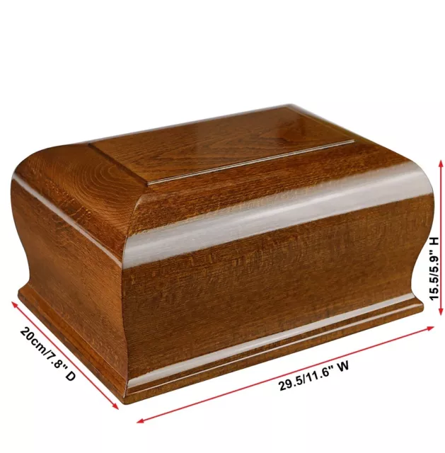 Urna crematrice in legno per adulti, urna per ceneri umane esposizione a casa PERSONALIZZATA 2