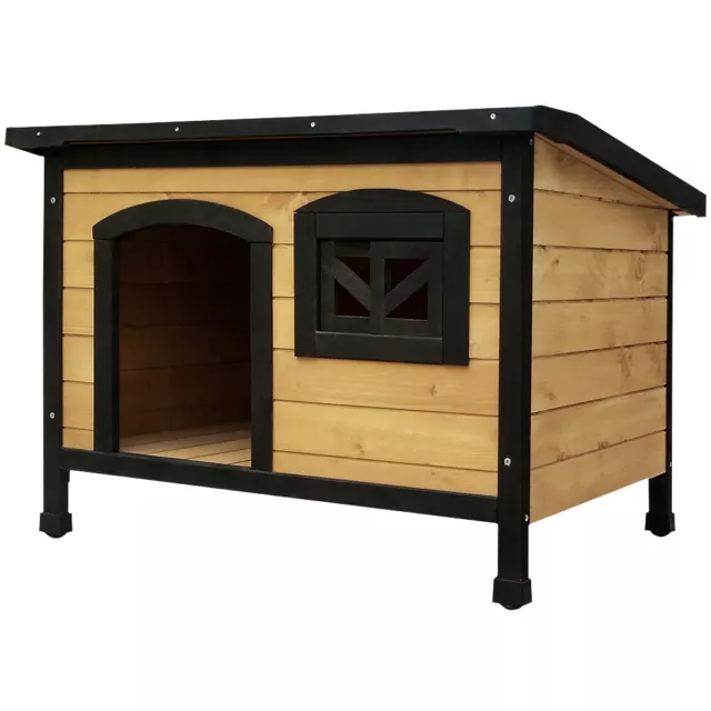 i.Pet Dog Kennel Large Wooden Outdoor Indoor House Pet Puppy Cabin Crate Kennels