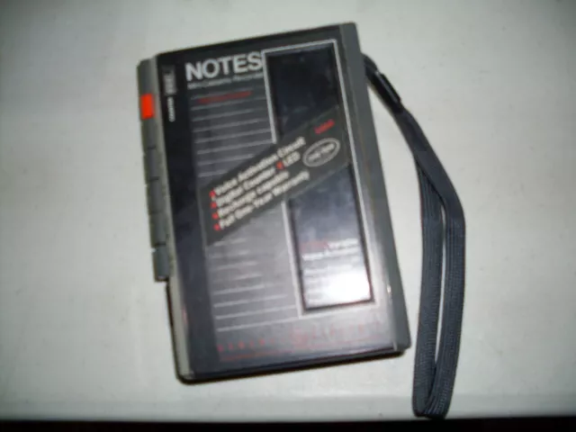 Vintage GE 3-5319 Notes Mini Handheld Cassette Tape Voice Recorder