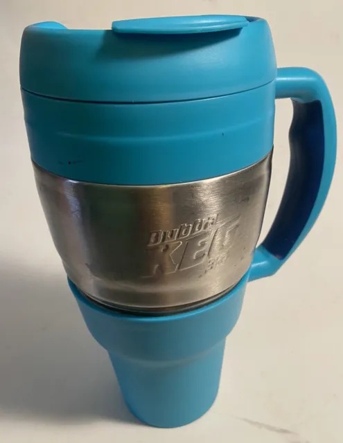Bubba Keg Mug 34 oz Teal Blue Insulated Hot Cold Tumbler Cup Holder With Handle