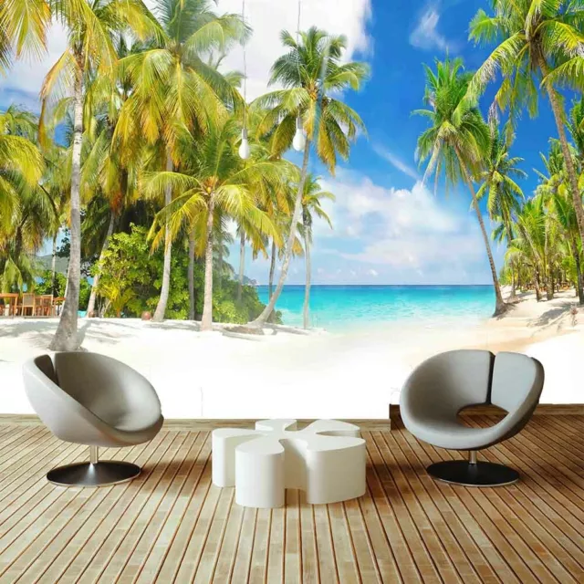 White Beach Sand 3D Full Wall Mural Photo Wallpaper Printing Home Kids Decor