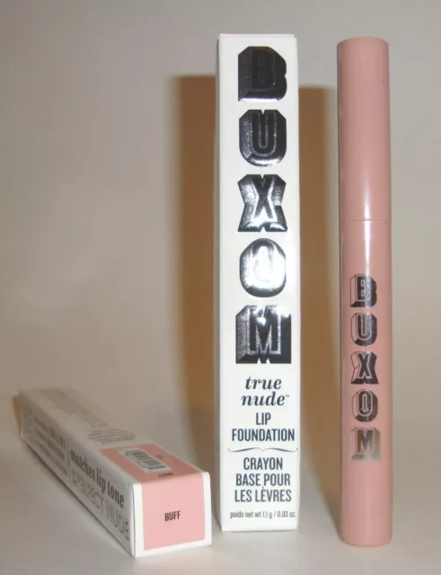 Buxom True Nude Lip Foundation Lipstick BUFF  Nude Beige 1.1 g / 0.03 oz nib