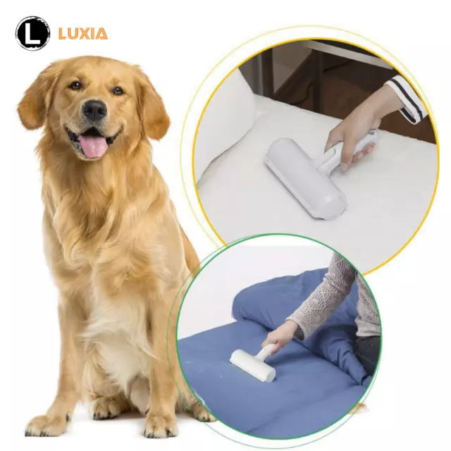 Pet Hair Remover Sofa Clothes Lint Cleaning Brush Reusable Dog Fur Roller New