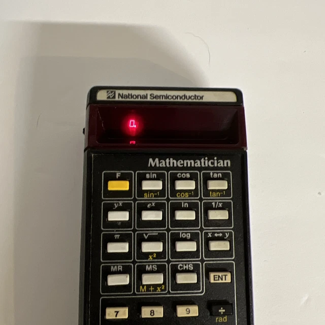 NATIONAL SEMICONDUCTOR MATHEMATICIAN Calculator - Reverse Notation £14. ...