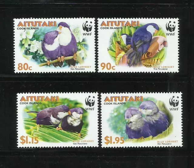 AITUTAKI. Año: 2002. Tema: FAUNA WWF.