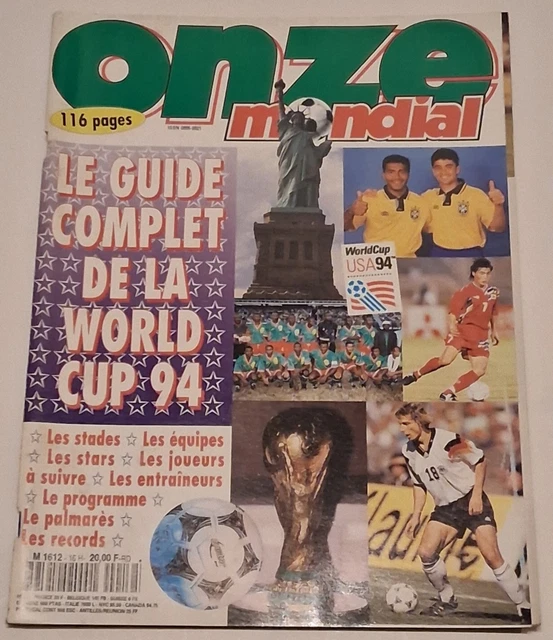 ONZE MONDIAL HS hors série n° 3 revue football mondial 1990