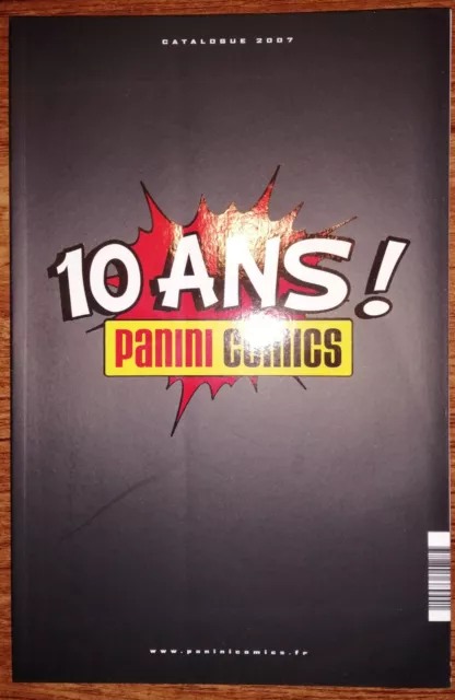 Catalogue Panini Comics 2007 Marvel France Goodie 10 Ans 78 Pages Excellent État