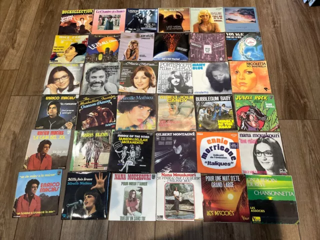 Disque Vinyle 45 Tours Lot De 36 / Divers Musique Collection  (n.9)