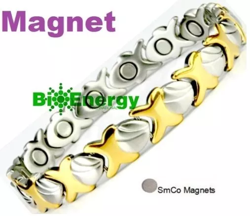 Magnetic Magnet Energy Power Bracelet Health Bio Armband Cuff Arthritis lady's