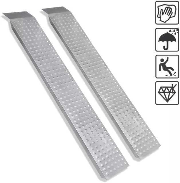 2 pezzi rampa di accesso rampa di carico antiscivolo rampa di carico rampe di carico max 400 kg NUOVO