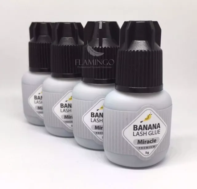Banana Miracle Eyelash Glue - 5ml Adhesive for Lash Extensions