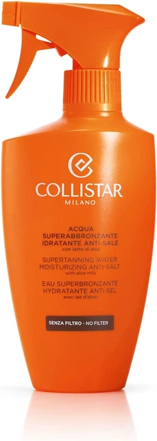 Collistar Acqua Superabbronzante Idratante Anti-Sale, Spray Solare Viso E Corpo