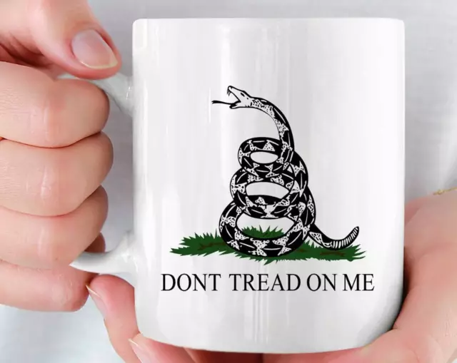 Don't Tread On Me Mug Gadsden Flag Mug Patriotic Mug Freedom Mug Patriotic Gift