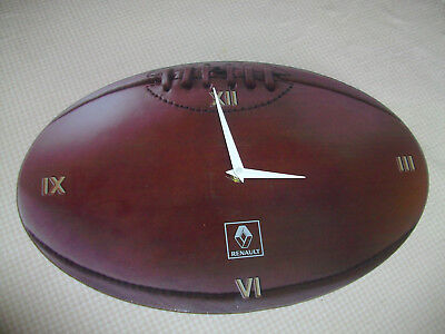 Belle Horloge Pendule Pub Autimobile Renault Forme Ballon De Rugby