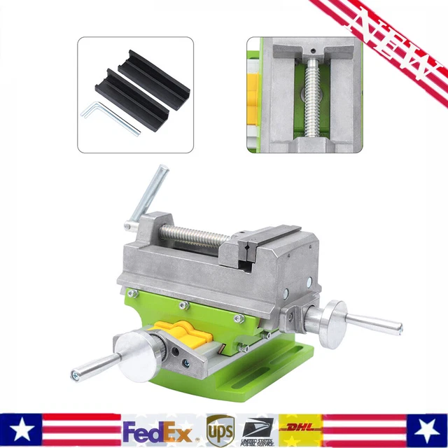 Sliding Drill Press Vise Milling Drilling Cross Vise 3" X-Y Table Tool Accuracy