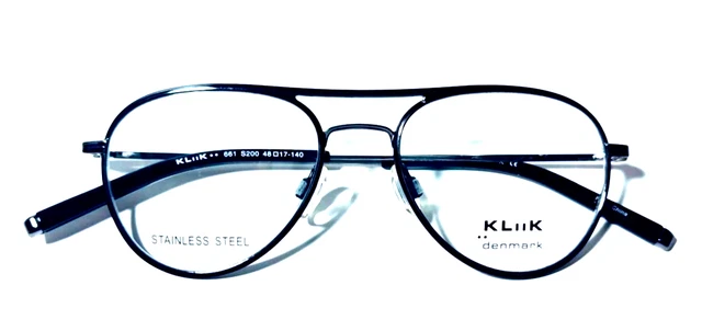 Kliik Denmark 565 Eyeglass Frames 446 Coffee Brown Full Rim 47-17-135 Frame Only New KIDS Skechers SE-1206 001 Shiny Black & Matte Dark Red  main image 3