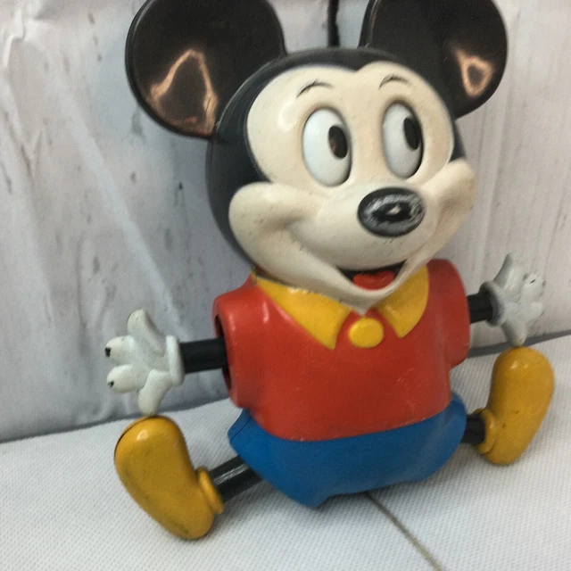 VINTAGE WALT DISNEY Mickey Mouse Crib Toy Pull String Musical Repair