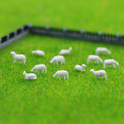 AN15003B 100pcs 1:150 UnPainted White Farm Animals Sheep N Scale