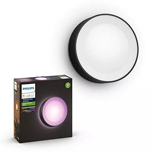 Daylo White & Colour Ambiance Smart LED Outdoor Wall Lighting, Works with Alexa