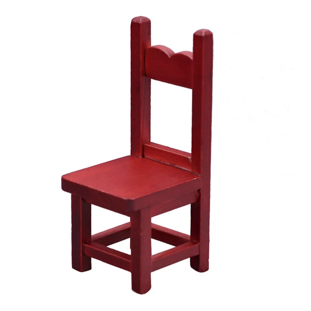 Dolly House Chair Mini Chair Model Mahogany Chair Miniature Chair Doll House