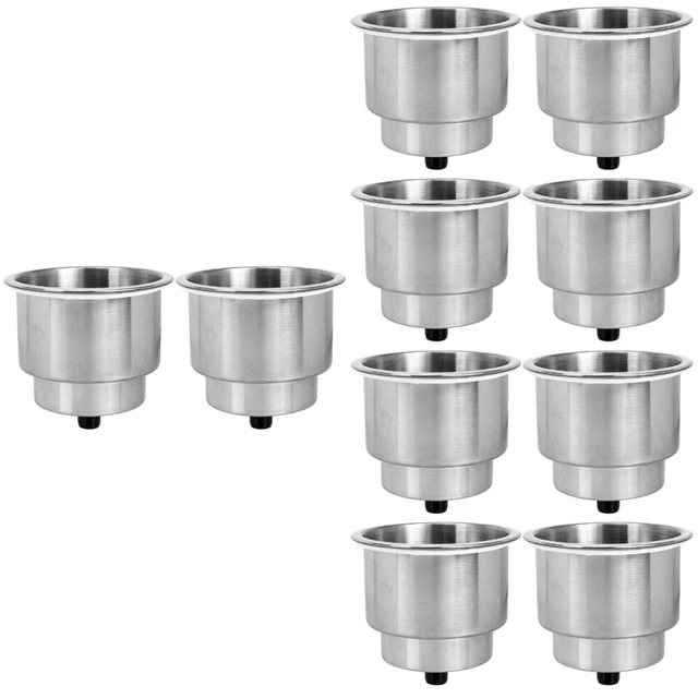 Porte-Gobelet Bateau / Camping-Car En Acier Inox - Auto-Drainant, Anti-Corrosion | Fixation Universelle