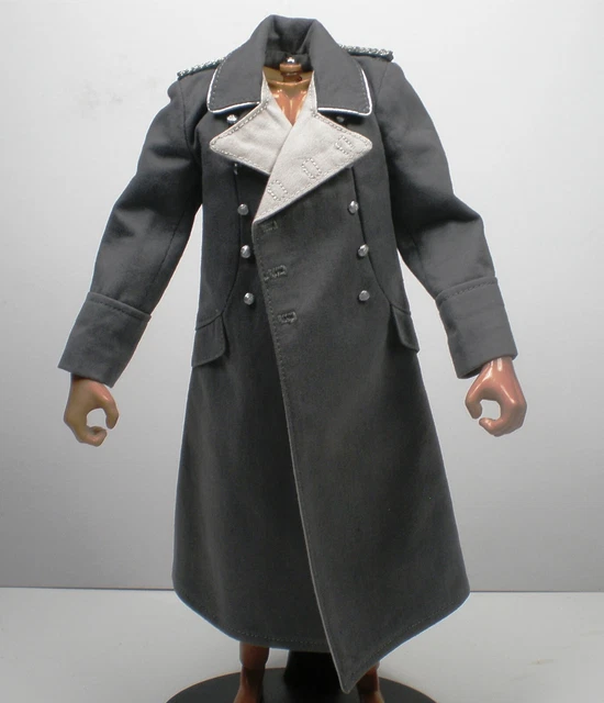 1/6 Scale German WWII Grey Officers Overcoat, Dragon 1/6 Scale German WWII Grey Officers Overcoat, Dragon