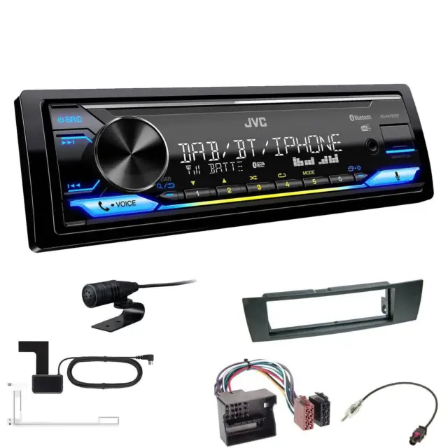 JVC DAB+ Bluetooth USB inkl. Antenne Autoradio für BMW 3er E90 E91 E92 E93