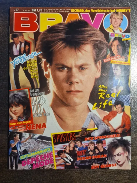 BRAVO 27/1984 Heft Komplett - James Dean, Nena, Boy George, Depeche Mode - Top!