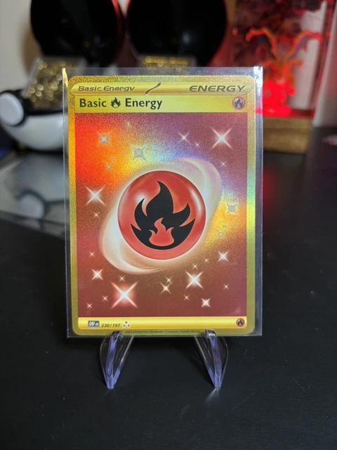 Basic Fire Energy (Hyper Rare) 230/197 Pokémon Scarlet & Violet Obsidian Flames