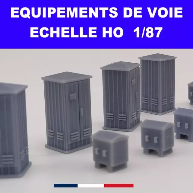 Best Ho ++++ Lot 16 Equipements  De Voie Armoires Sncf Guerite Ho 1/87 Promotion 2