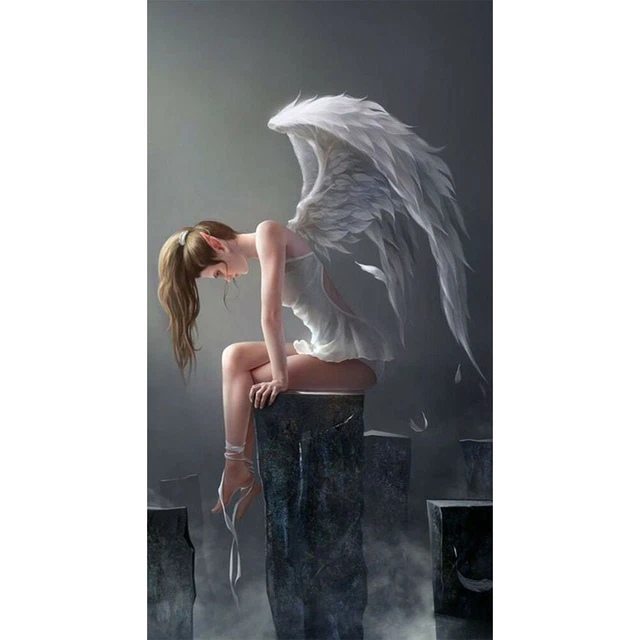 Angel Canvas Painting Oil Paint By Numbers Wall Art Posters Picture Decor Craft