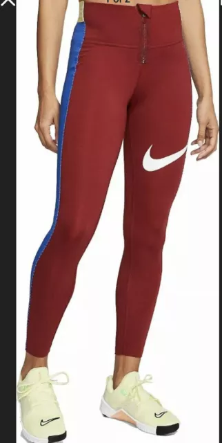 Nike Power Icon Clash Hyper Tight Fit Training Tights - Team Red - Cj3390-677 Xs