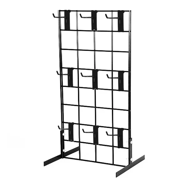 Counter Top Gridwall Display Fixture w/ 9- 4" Grid Hooks