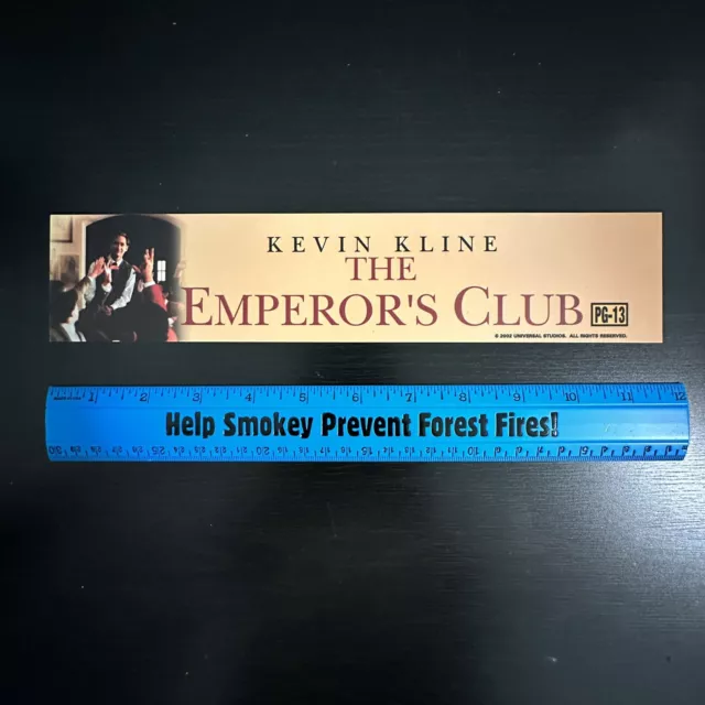 THE EMPERORS CLUB (2002) Movie Theater Mylar Poster 2.5x11.5 DS OG Kevin Kline