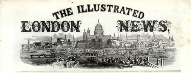 1859 ILLUSTRATED LONDON NEWS Jamsetjee Hospital Bombay ROWING RIVER TYNE (7990)