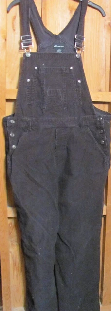 Junior Girls Large Chocolate Brown Corduroy No Boundaries Overalls