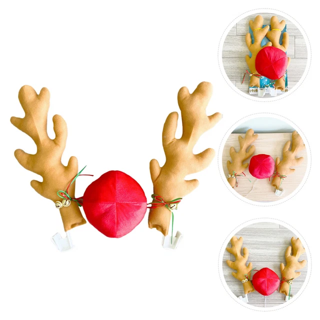 Accessori auto corna di Natale per auto corna di renna tromba