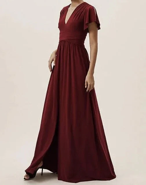 BHLDN Bridemaids Mendoza Dress Bourdeaux US 10