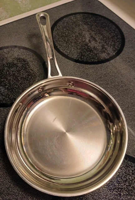 Cuisinart 8" Stainless Steel Frying Pan Skillet 422-20 NO LID EUC