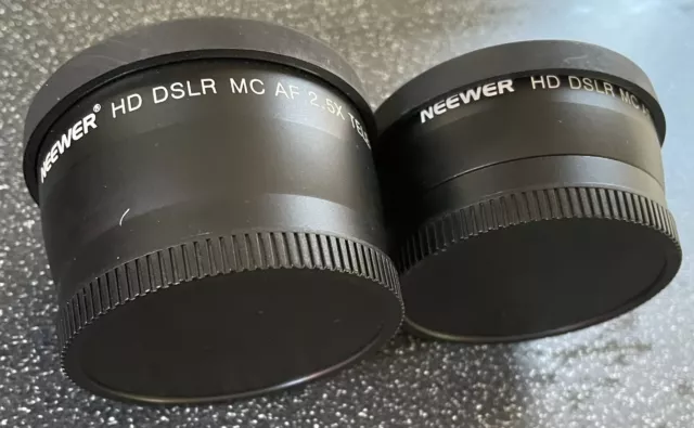 58mm Neewer  HD 0.45 x Super Wide Angle Lens With Macro & 2.5 Telephoto Lens