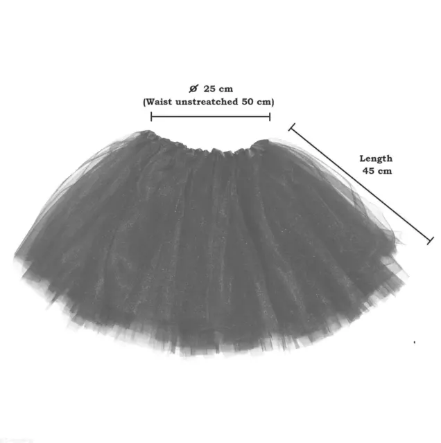 Quality Ladies Girls Kids TUTU Skirt Fancy Skirt Dress Up Party 3 Layers Red